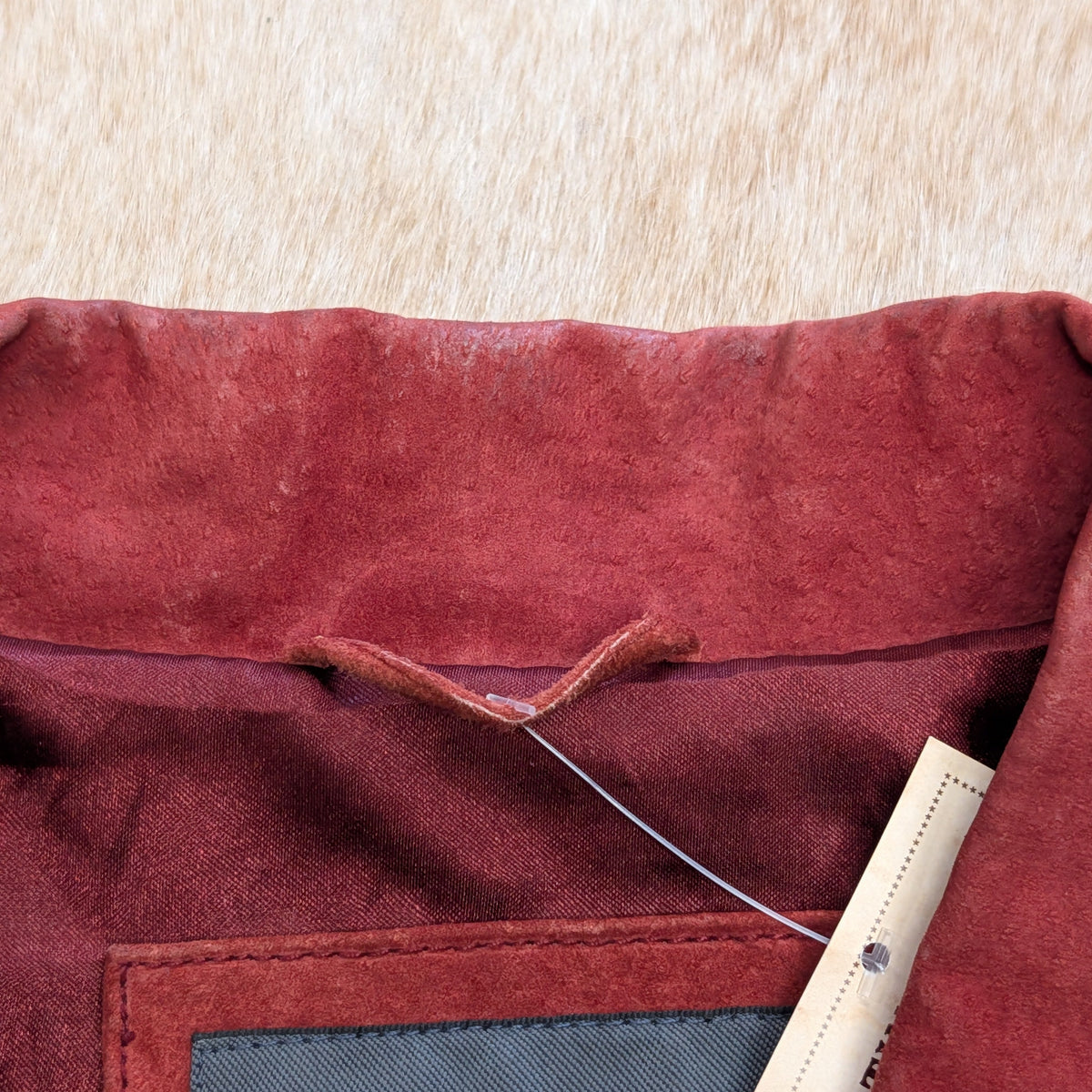 Red Suede Van Heusen Jacket Size M