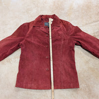 Red Suede Van Heusen Jacket Size M