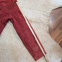 Red Suede Van Heusen Jacket Size M