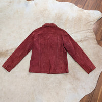 Red Suede Van Heusen Jacket Size M