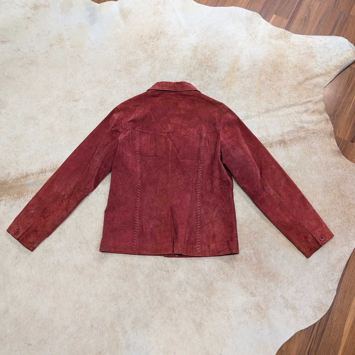 Red Suede Van Heusen Jacket Size M