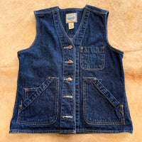 Vintage 1990s St. John's Bay Denim Vest Size S