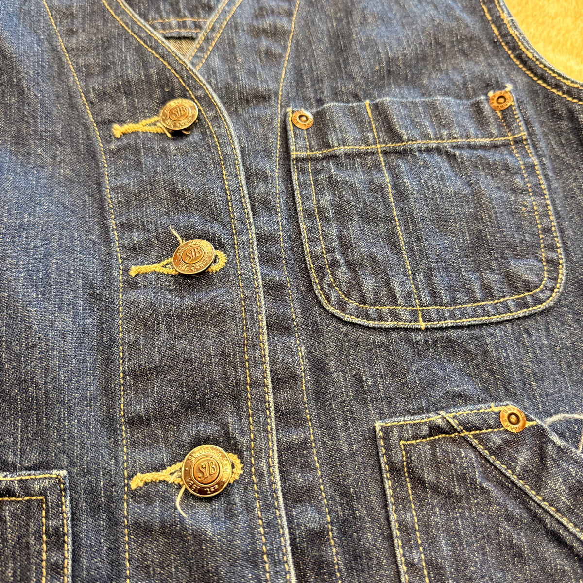 Vintage 1990s St. John's Bay Denim Vest Size S