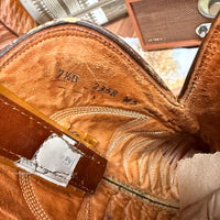 Vintage 1970s Sanders Tan Cowboy Boots Size 7.5B