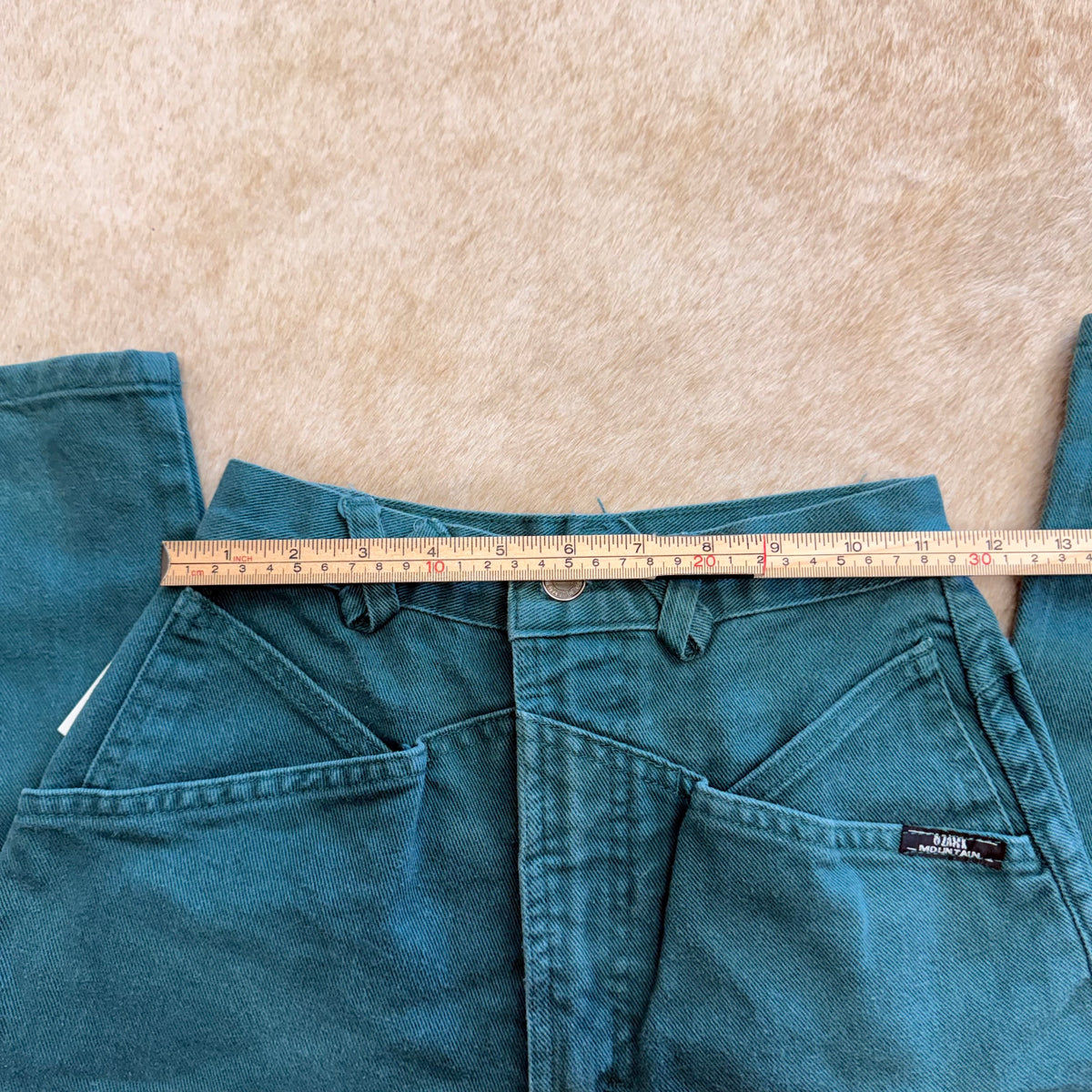 Vintage 1980s High Rise Teal Ozark Mountain Jeans Size 000