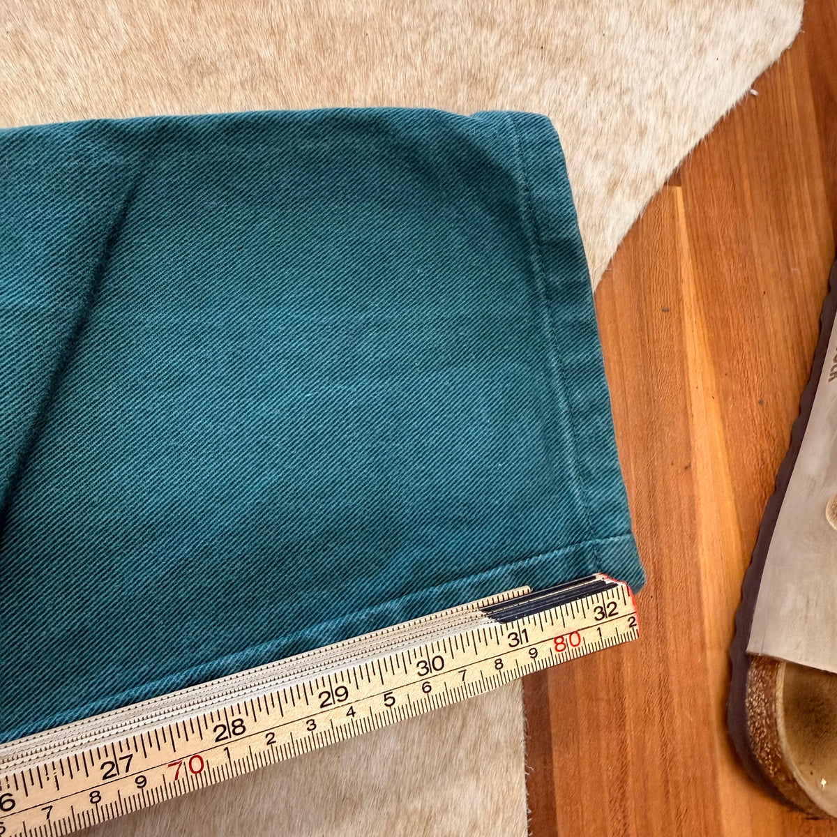 Vintage 1980s High Rise Teal Ozark Mountain Jeans Size 000