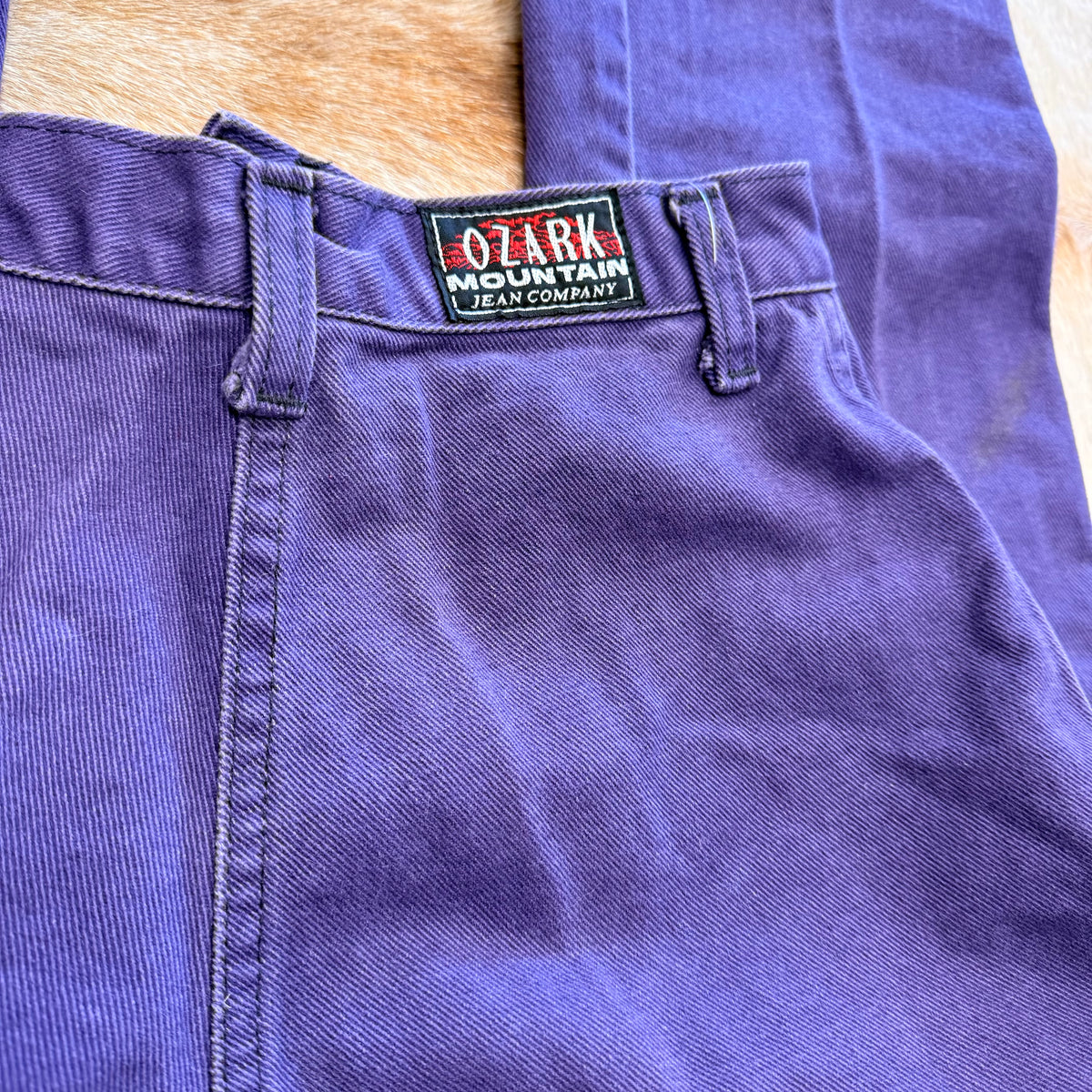 Vintage 1980s High Rise Purple Ozark Mountain Jeans Size 0