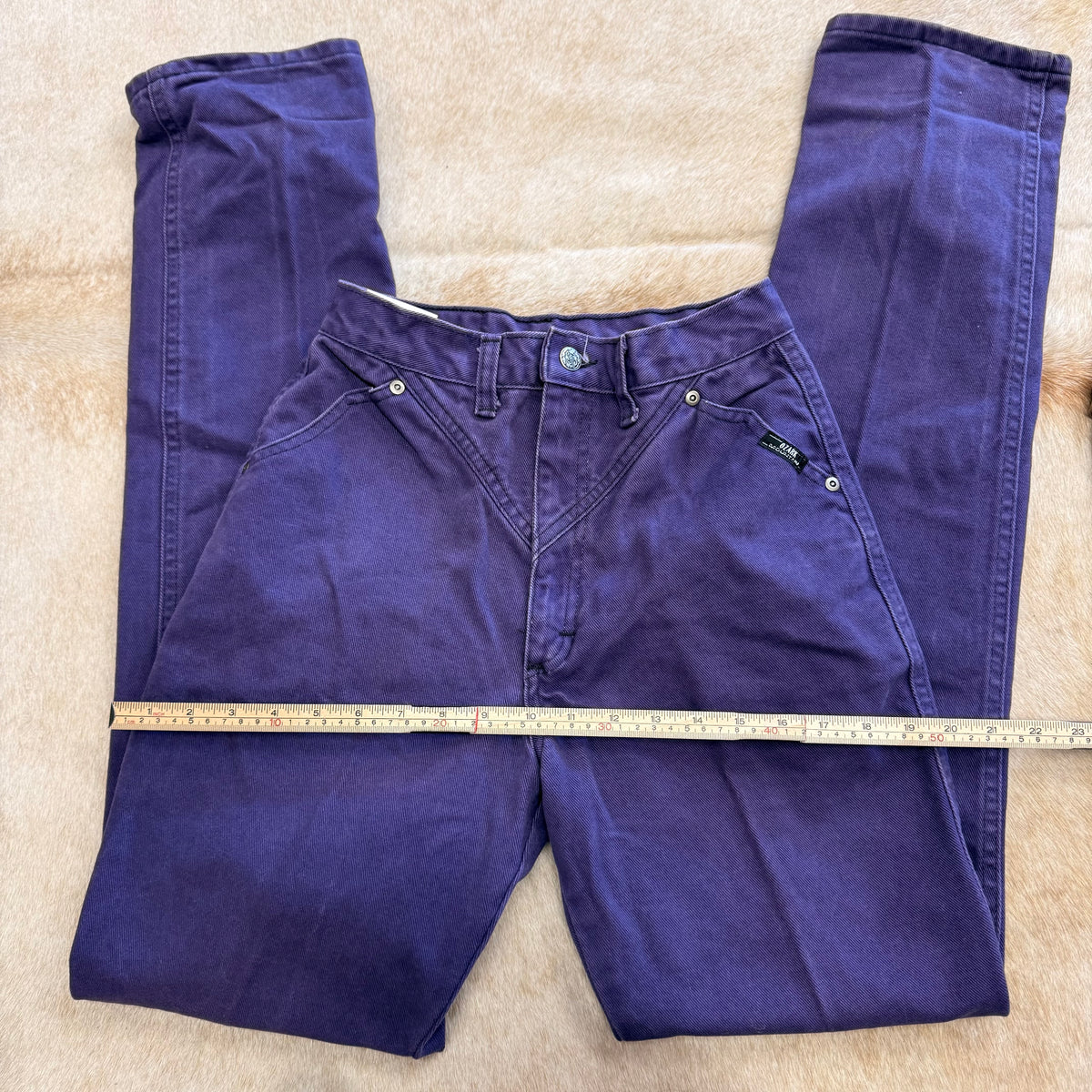 Vintage 1980s High Rise Purple Ozark Mountain Jeans Size 0