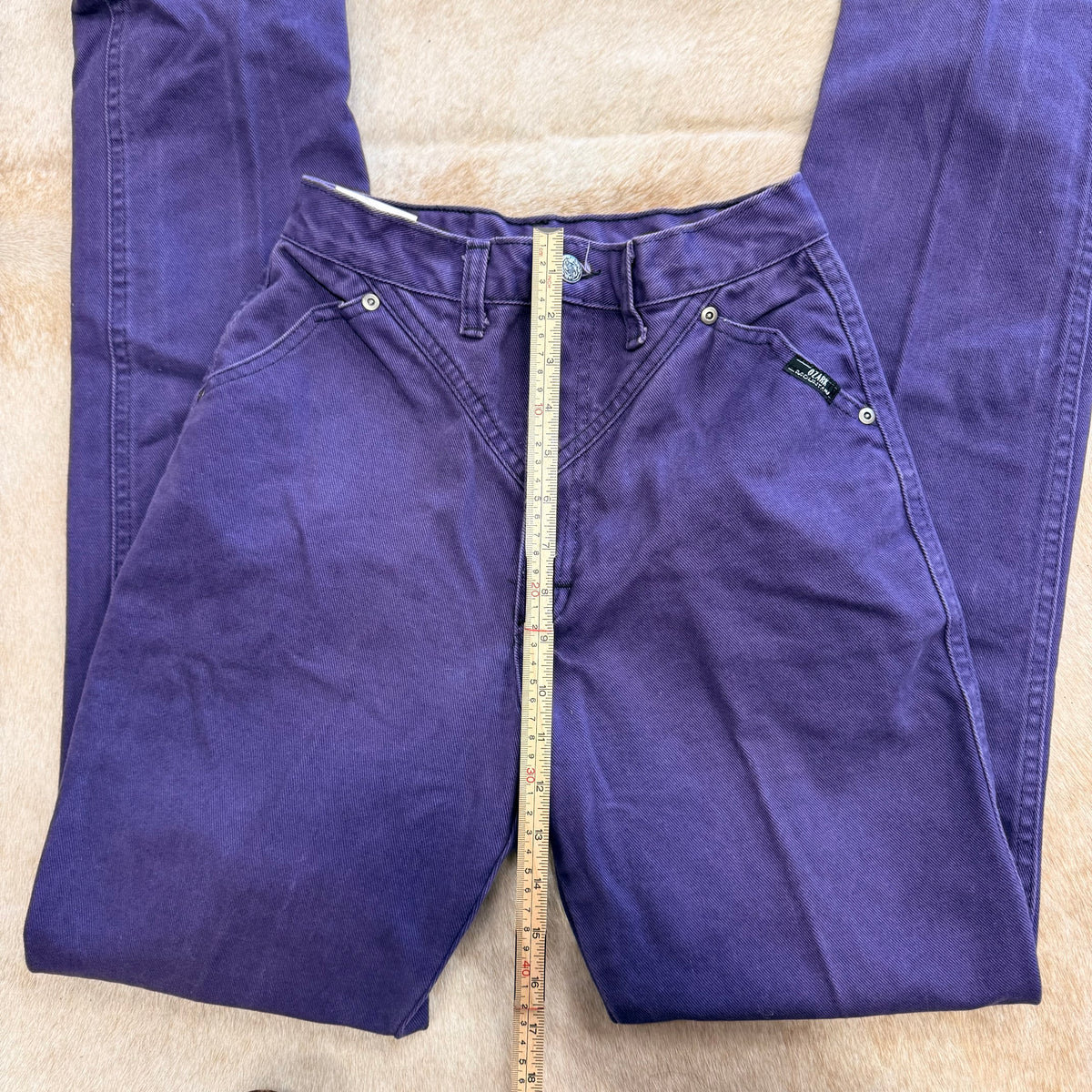 Vintage 1980s High Rise Purple Ozark Mountain Jeans Size 0