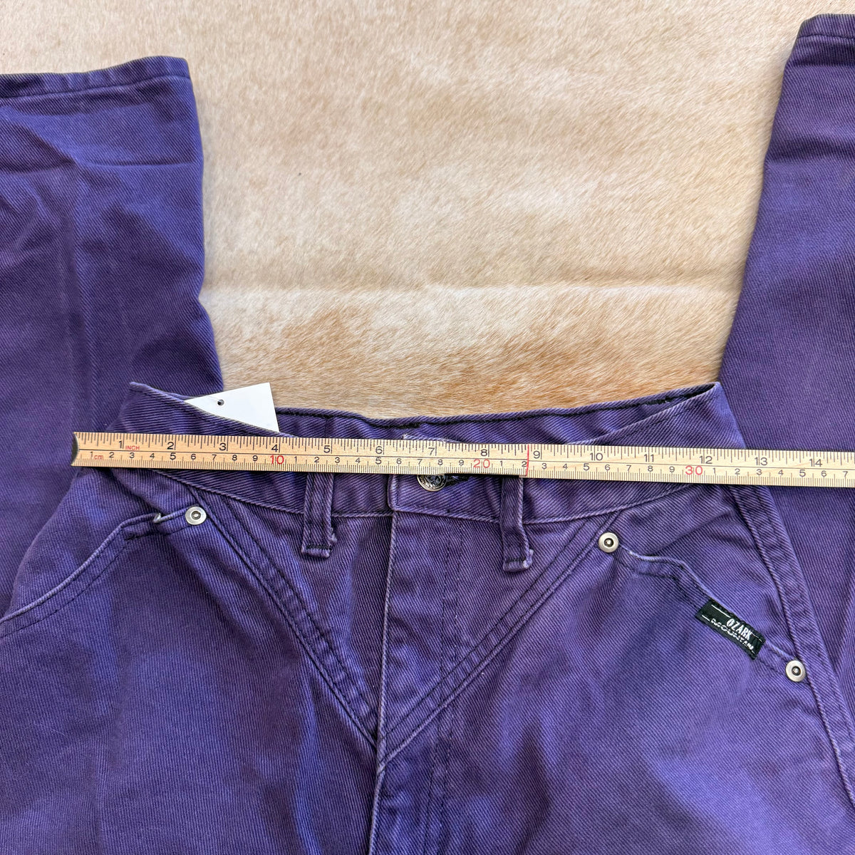 Vintage 1980s High Rise Purple Ozark Mountain Jeans Size 0