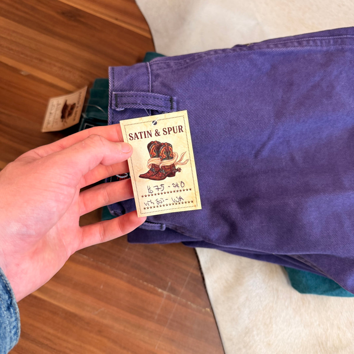 Vintage 1980s High Rise Purple Ozark Mountain Jeans Size 0