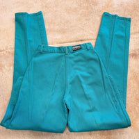 Rare Vintage 1980s Teal Rocky Mountain Button Chap Jeans Size 9