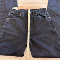 Black High Waisted Wrangler Straight Leg Jeans Size 7