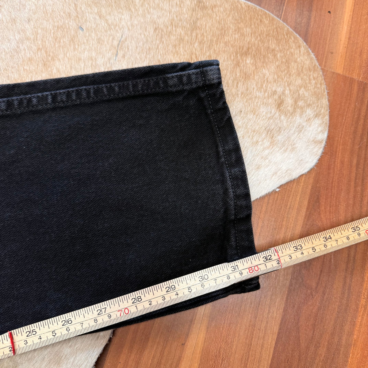 Black High Waisted Wrangler Straight Leg Jeans Size 7