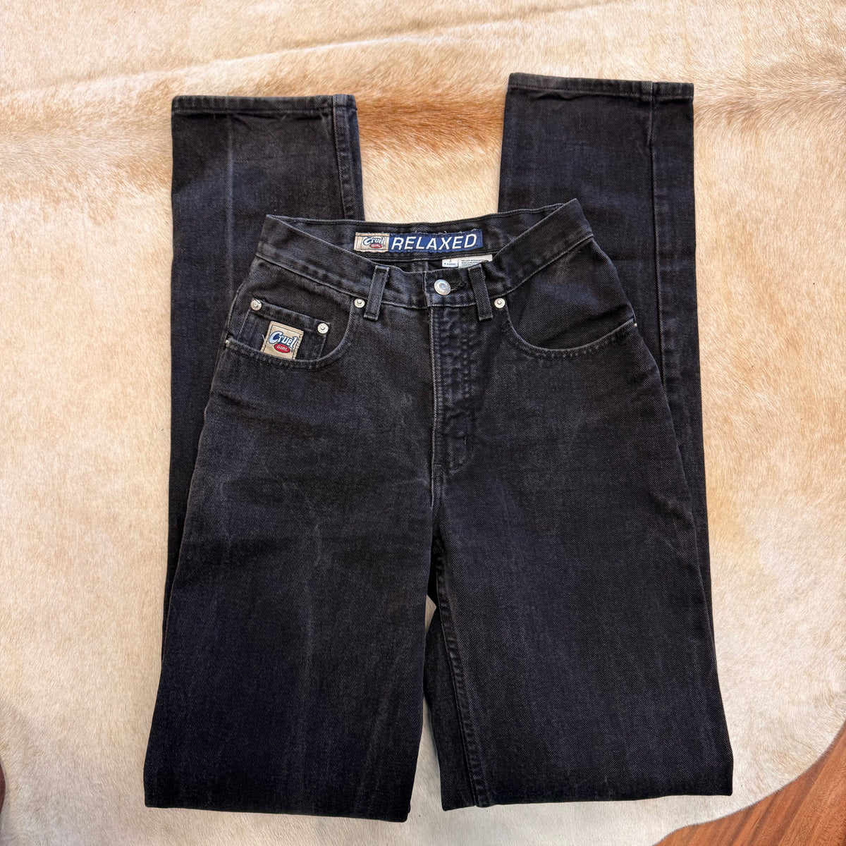 Vintage 1980s Black High Rise Cruel Girl Jeans Size 3
