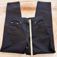 Vintage 1990s High Rise Deadstock Black Levis Jeans Size 4