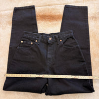 Vintage 1990s High Rise Deadstock Black Levis Jeans Size 4