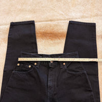 Vintage 1990s High Rise Deadstock Black Levis Jeans Size 4
