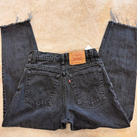 Vintage 1990s High Rise Black Levis Jeans Size 9