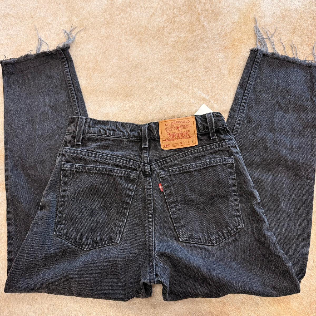 Vintage 1990s High Rise Black Levis Jeans Size 9