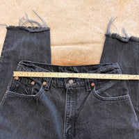 Vintage 1990s High Rise Black Levis Jeans Size 9