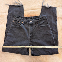Vintage 1990s High Rise Black Levis Jeans Size 9