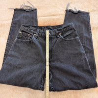 Vintage 1990s High Rise Black Levis Jeans Size 9