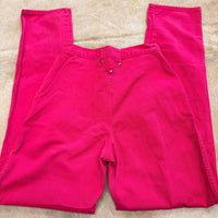 Vintage 1980s High Rise Hot Pink Ozark Mountain Jeans Size 11