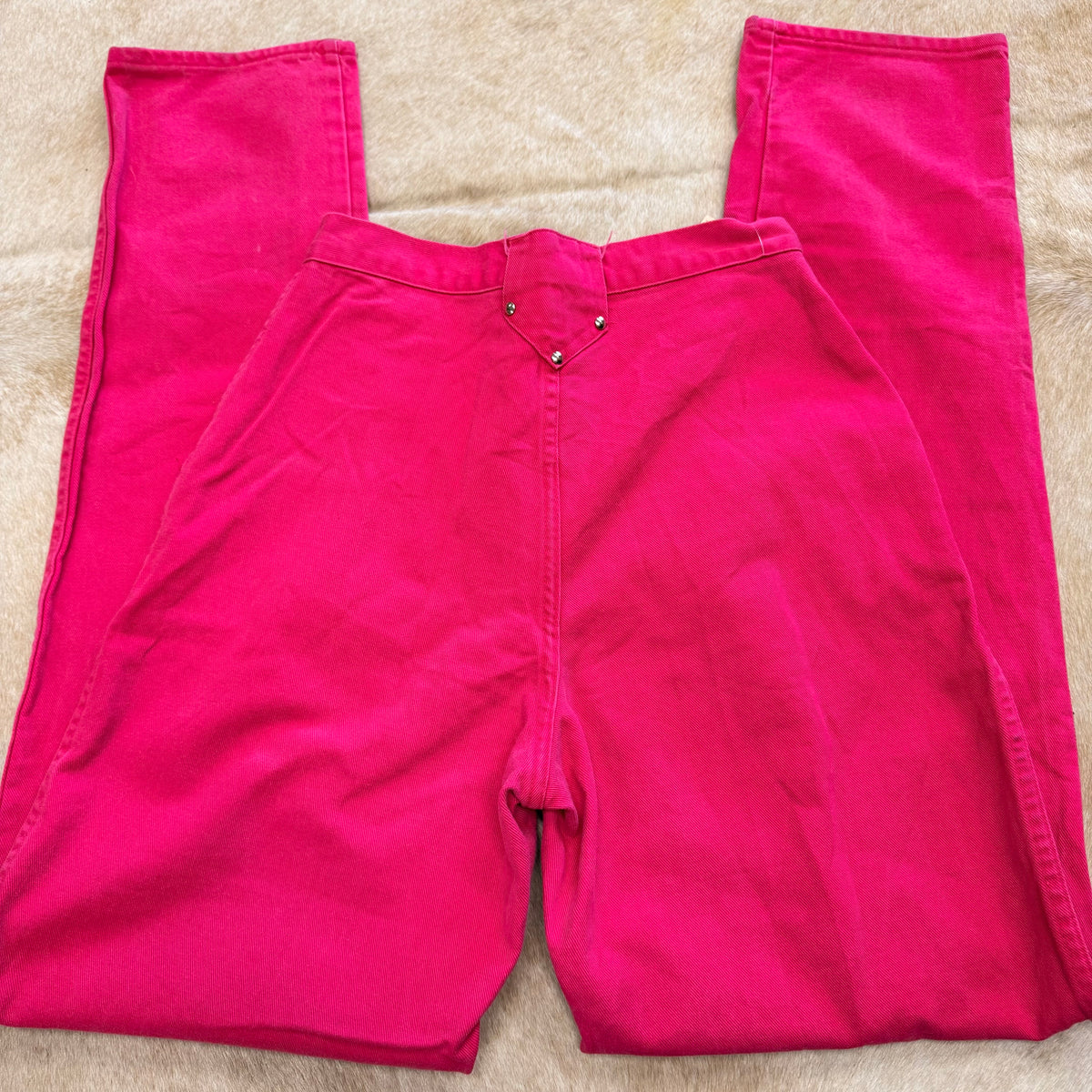 Vintage 1980s High Rise Hot Pink Ozark Mountain Jeans Size 11