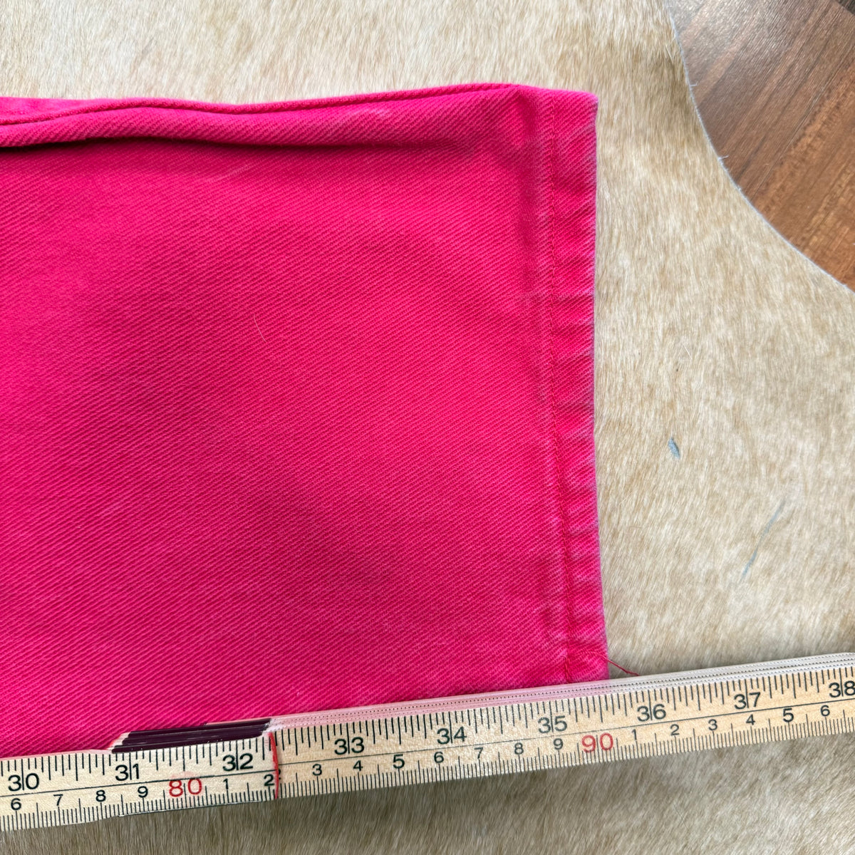 Vintage 1980s High Rise Hot Pink Ozark Mountain Jeans Size 11