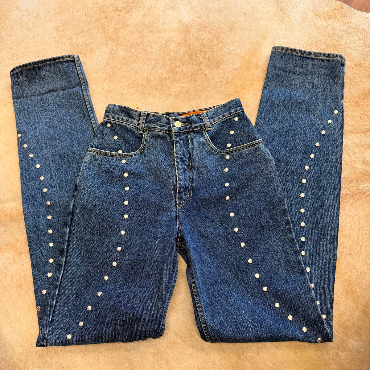 Vintage 1990s Lawman Studded Jeans Size 25