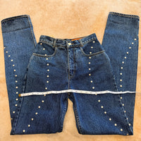 Vintage 1990s Lawman Studded Jeans Size 25