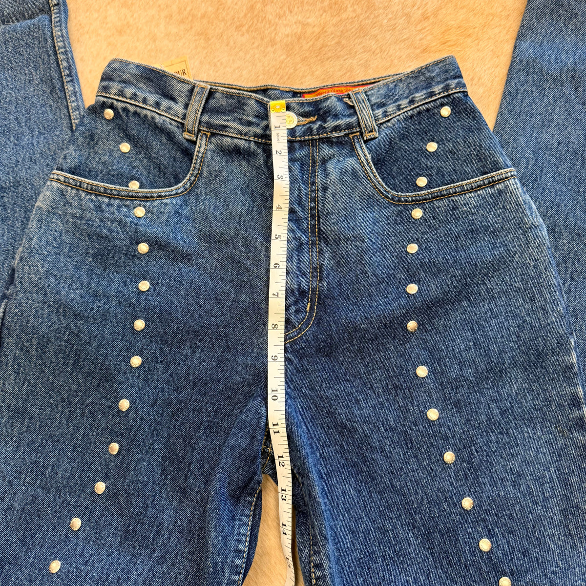 Vintage 1990s Lawman Studded Jeans Size 25