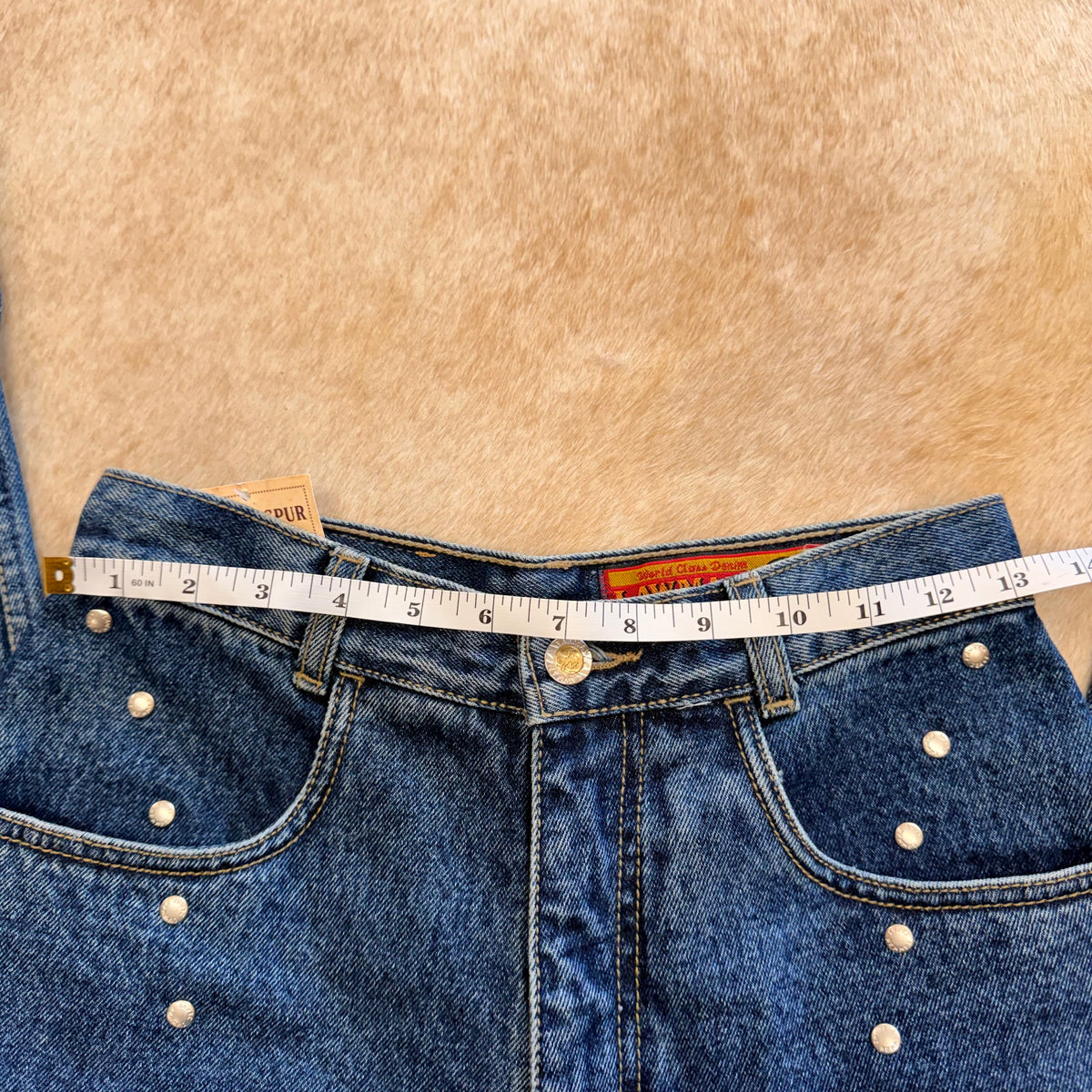 Vintage 1990s Lawman Studded Jeans Size 25