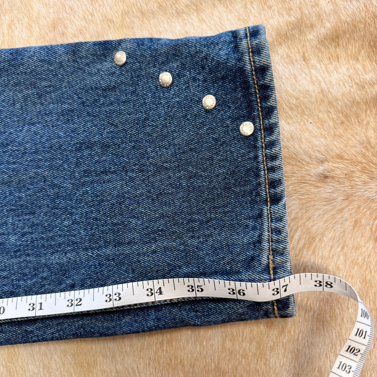 Vintage 1990s Lawman Studded Jeans Size 25