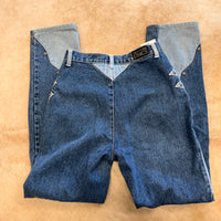 Rare Vintage 1990s Two Toned Western Ethics Jeans Size 27