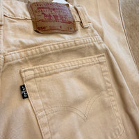 Vintage 1990s Cream Levis Jeans Size 10