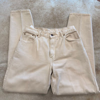 Vintage 1990s Cream Levis Jeans Size 10