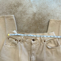 Vintage 1990s Cream Levis Jeans Size 10