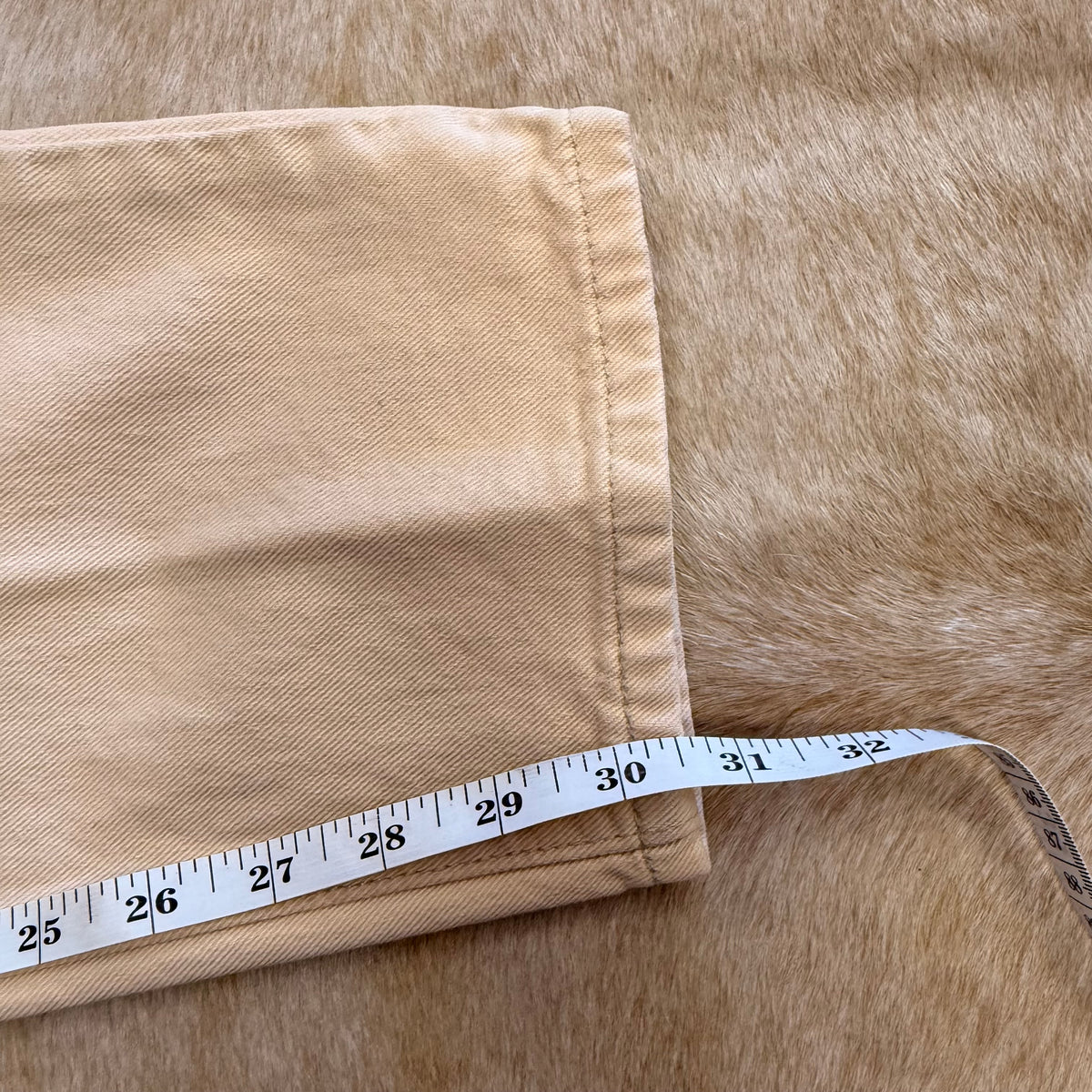 Vintage 1990s Cream Levis Jeans Size 10
