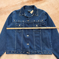 Vintage 1990s Studded Silverlake Denim Jacket Size L