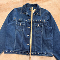 Vintage 1990s Studded Silverlake Denim Jacket Size L