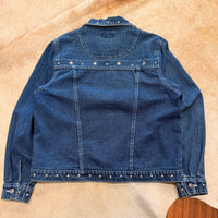 Vintage 1990s Studded Silverlake Denim Jacket Size L
