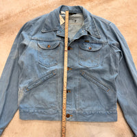 Mens Vintage 1970s Denim Wrangler Jacket Size M