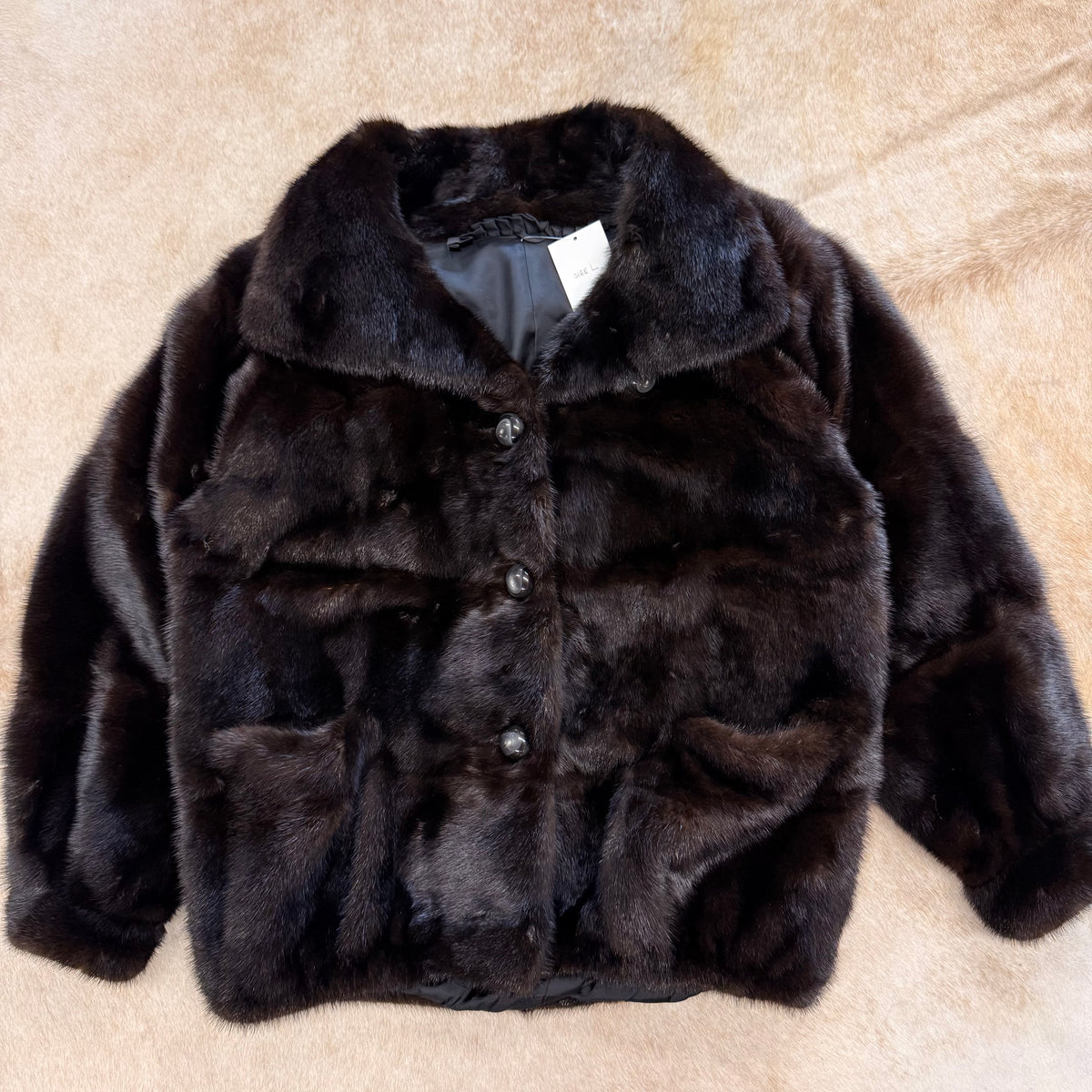 Vintage Genuine Mink Coat Size L