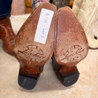 Brown Lucchese Cowboy Boots Size 8