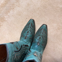 Teal Cowboy Pro Size 8