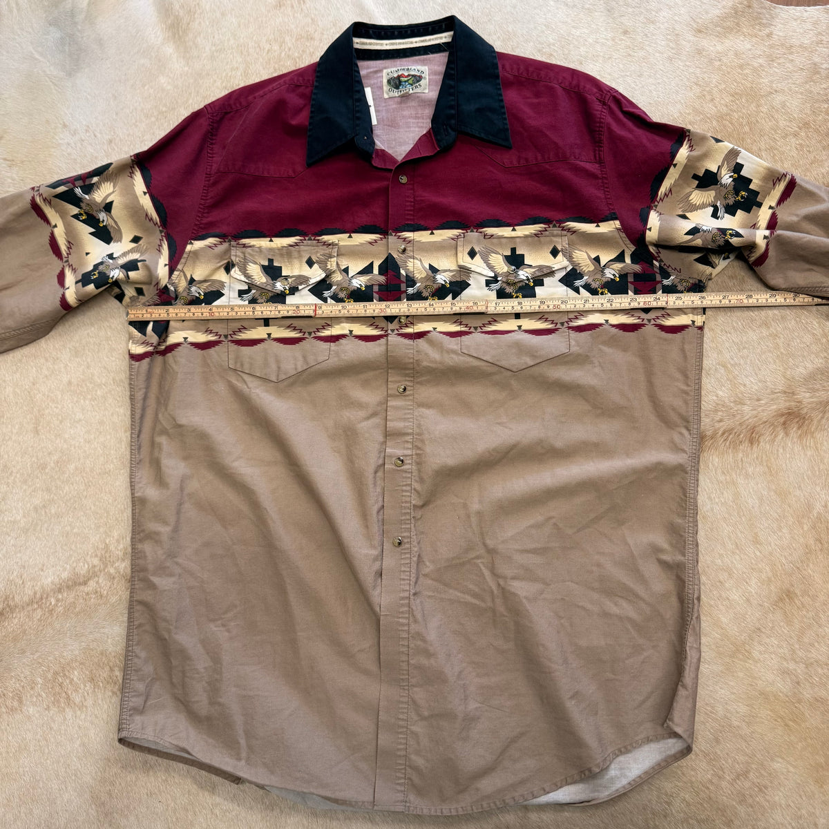 Mens Vintage 1990s Cumberland Outfitters Eagle Shirt Size XXL