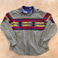 Mens Vintage 1990s Southwestern Print Roper Shirt Size M