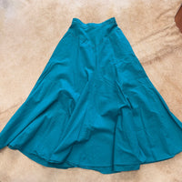 Vintage Authentic Ranchwear 1980s Turquoise Skirt Size XS